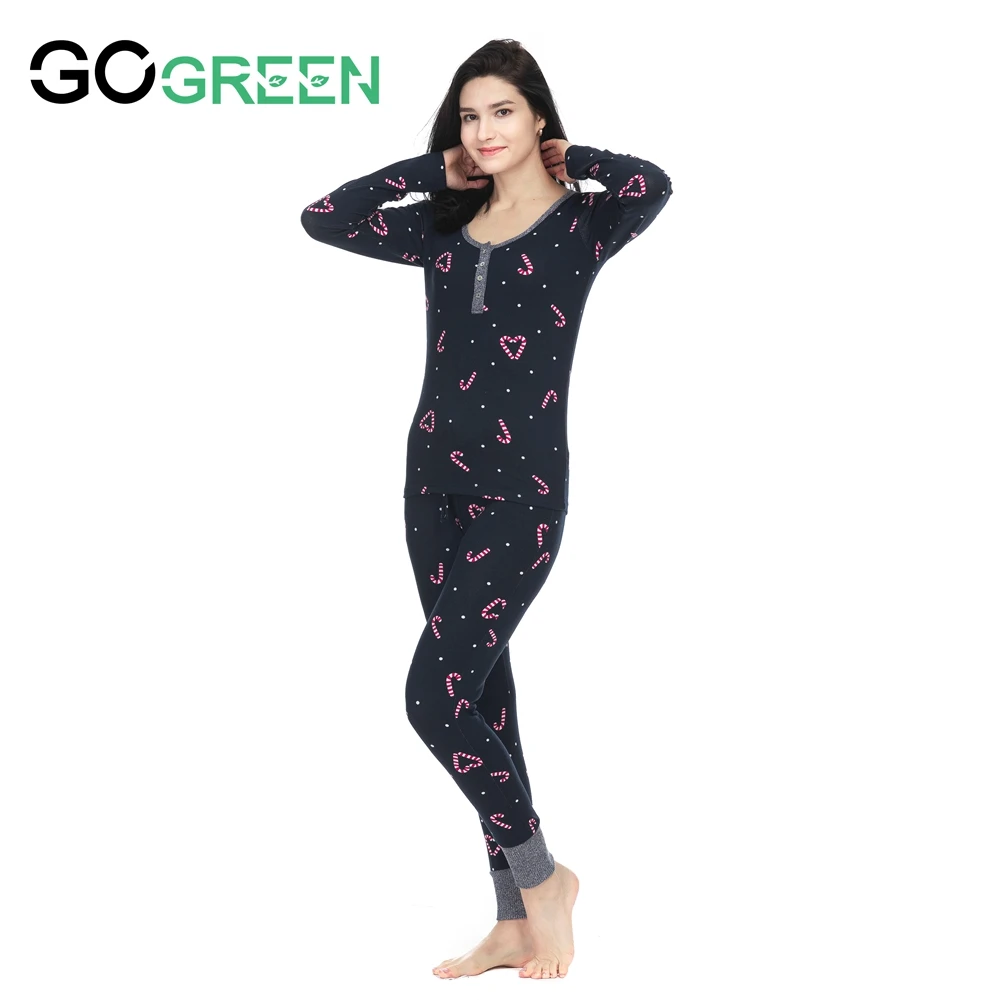 Sweat-absorbing Long Sleeve Comfortable Fleece Pajamas Set For Woman