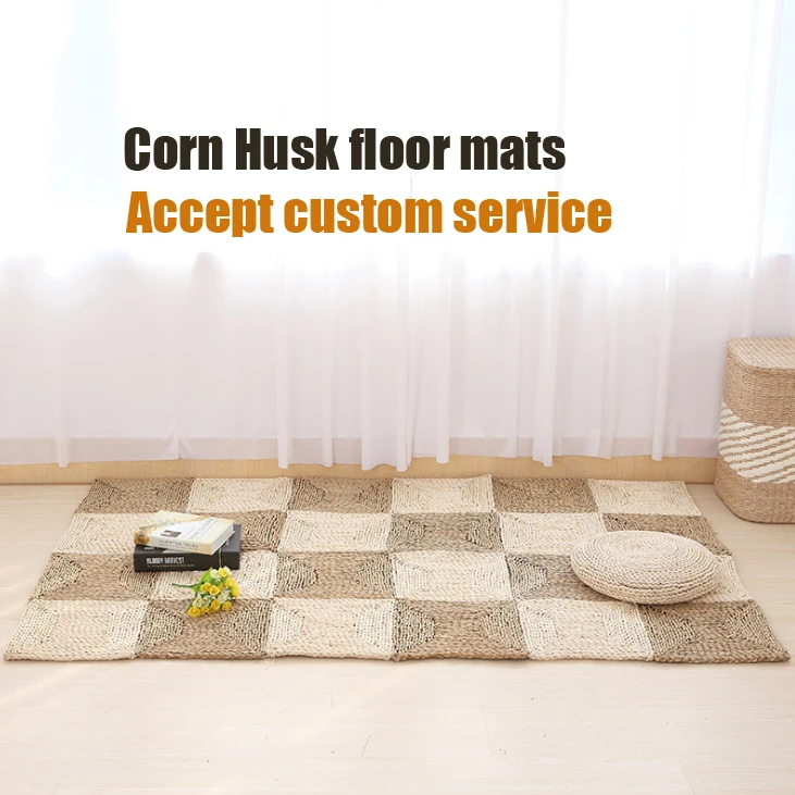 Durable L 92.0*W 61*H 1.5 cm Woven Grass Floor Mats House