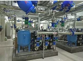 Stainless Steel Vertical Booster Pump Set 5KW Pneumatic Power Source for Fire Drinking Water Treatment Iron Cast Iron Structure