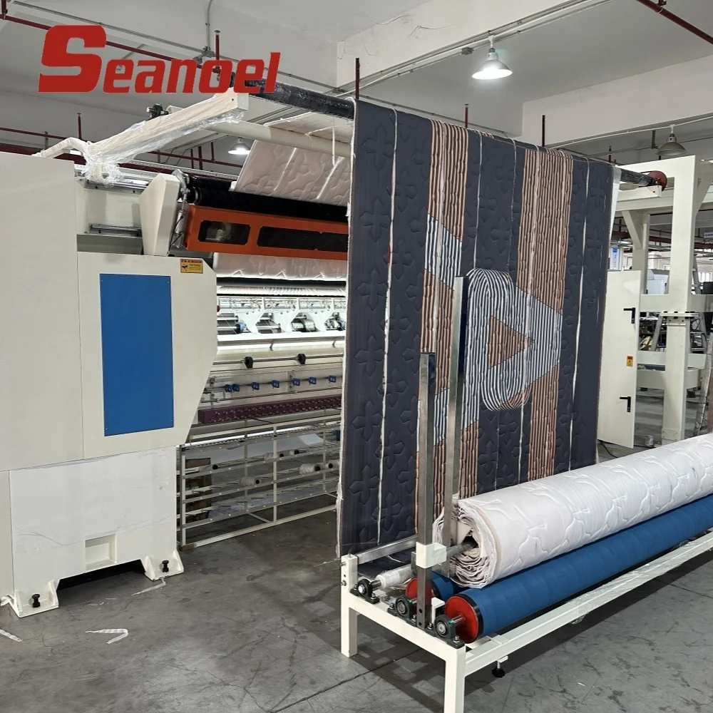 Automatic Mattress Fabric Making Computerized Non-Shuttle Multi Needle Quilting Machine