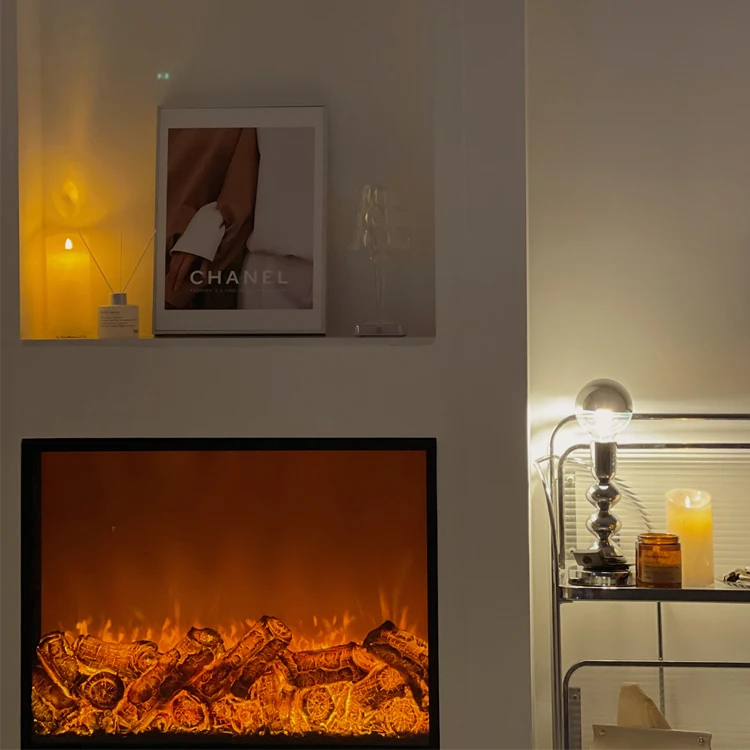 Quality Goods Wabi Sabi Electric Sample Faux Insert Metal Fireplace Doors