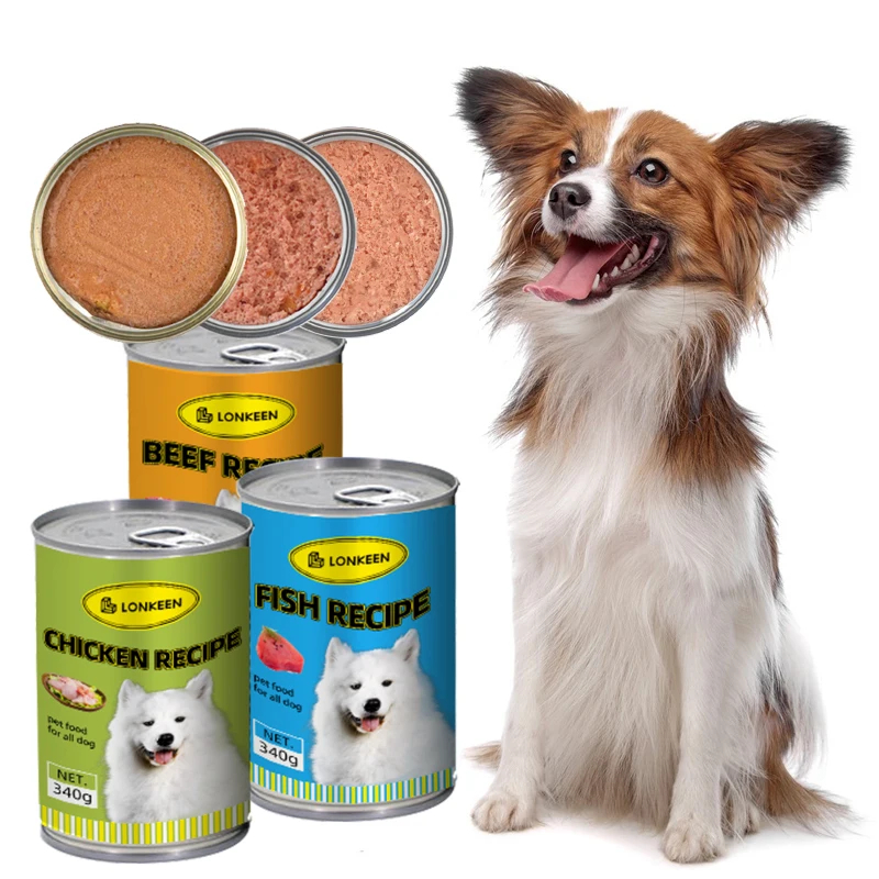 OEM High Protein Bulk Wet Dog Can Food Tuna Whelp Flavor Pure Natural Pet dog canned Food