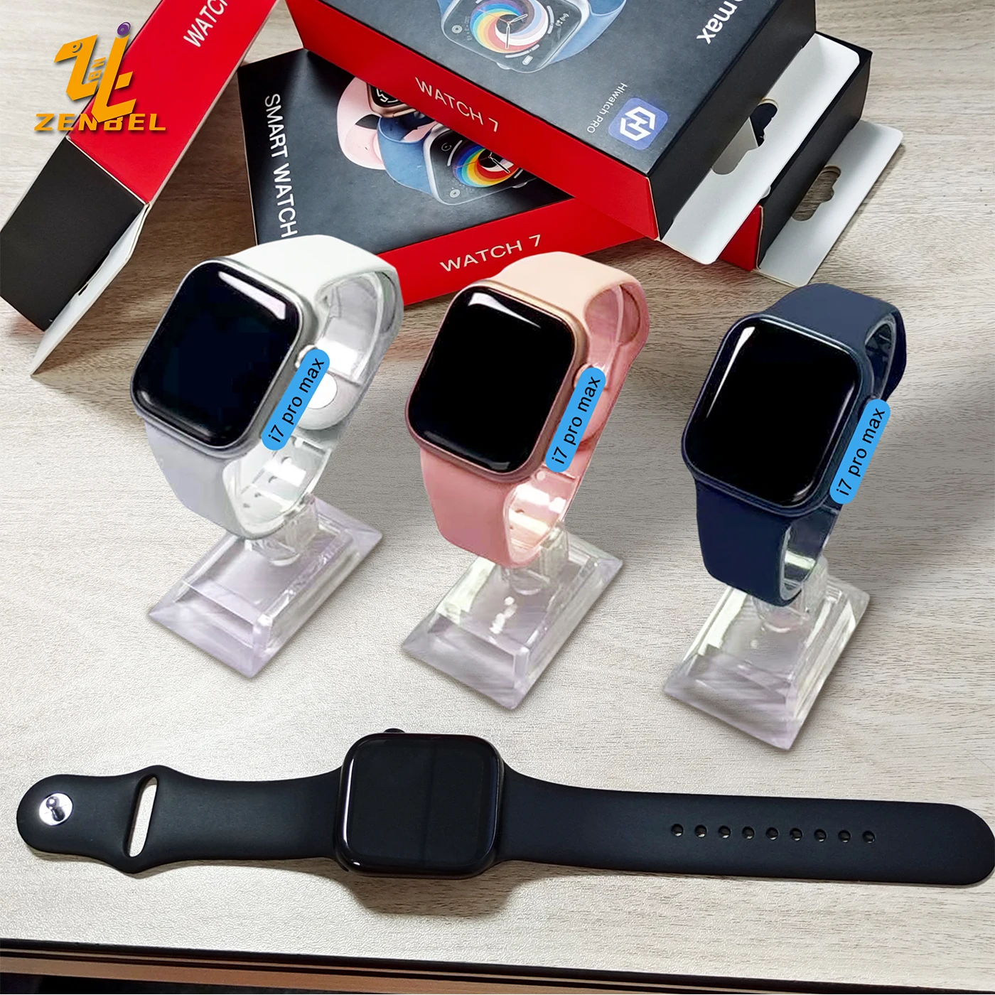 Hot sale wristband i7pro max montre reloj inteligente bt call mobile phone smart watch i 7 pro serie 7 smart watch i7 pro