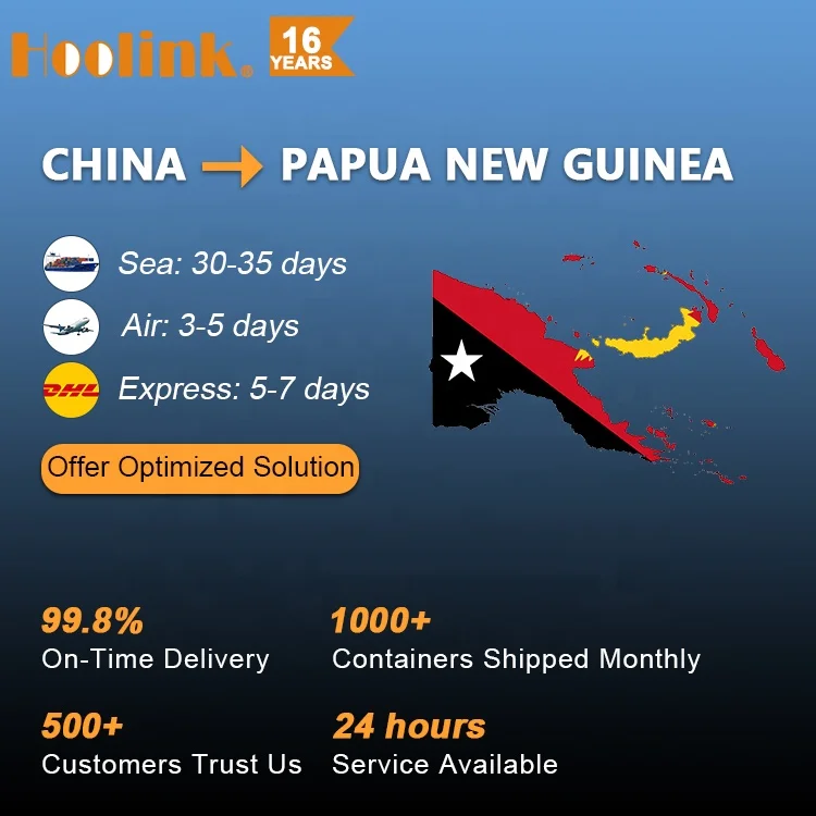 Container / LCL Transport Shipping Services Agent From Guangzhou Shanghai In China To Port Moresby Papua New Guinea Png