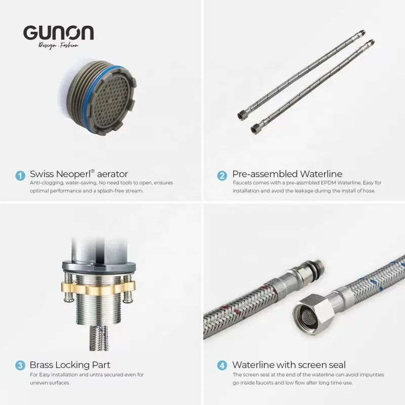 GUNON Sanitary Ware Toilet Bidet Wash Basin Faucet For Bathroom