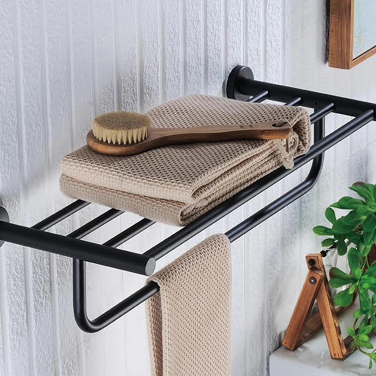 Bathroom Matt Black Wall Mounted Stainless Steel Hardware Set SUS 304 Accessories Set