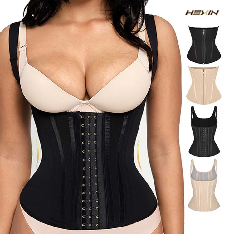 HEXIN Custom Belts Corset Rubber Women Waist Trainer Vest Waist Trainer Shaper High Compression Latex Waist Trainer For Women