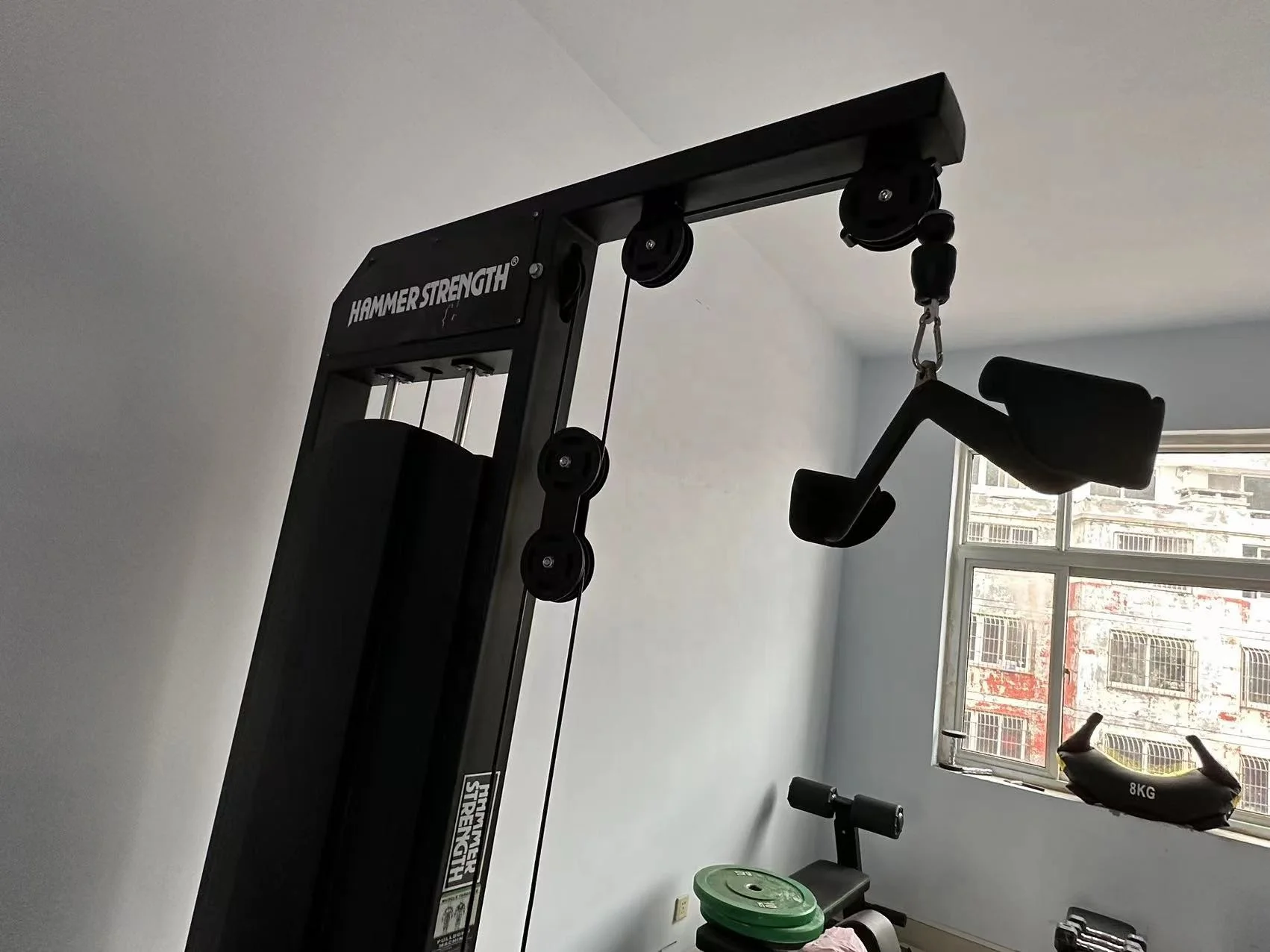 Lat Pull Down Seated Row Machine Low Row Cable Power Rack With Lat Pully