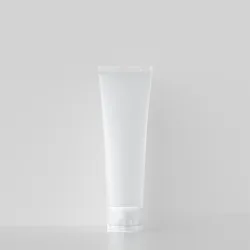 100ml Refillable Travel Plastic Matte Flip Cosmetic Face Wash Hand Cream round shaped Squeeze lotion Bottle