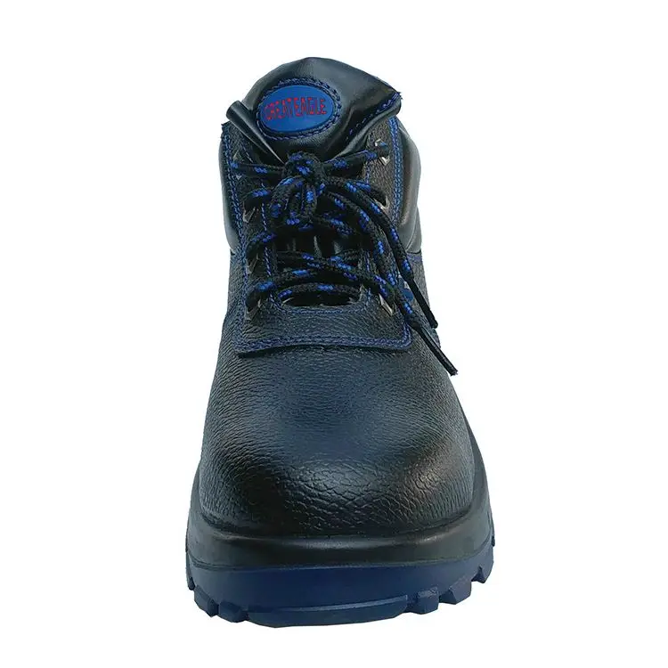 Custom oil water resistant anti static impact proof steel toe cap womans work boots kasut safety shoes work