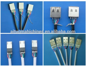 Mini USB wire soldering auto type C connector soldering automatic cable making machine