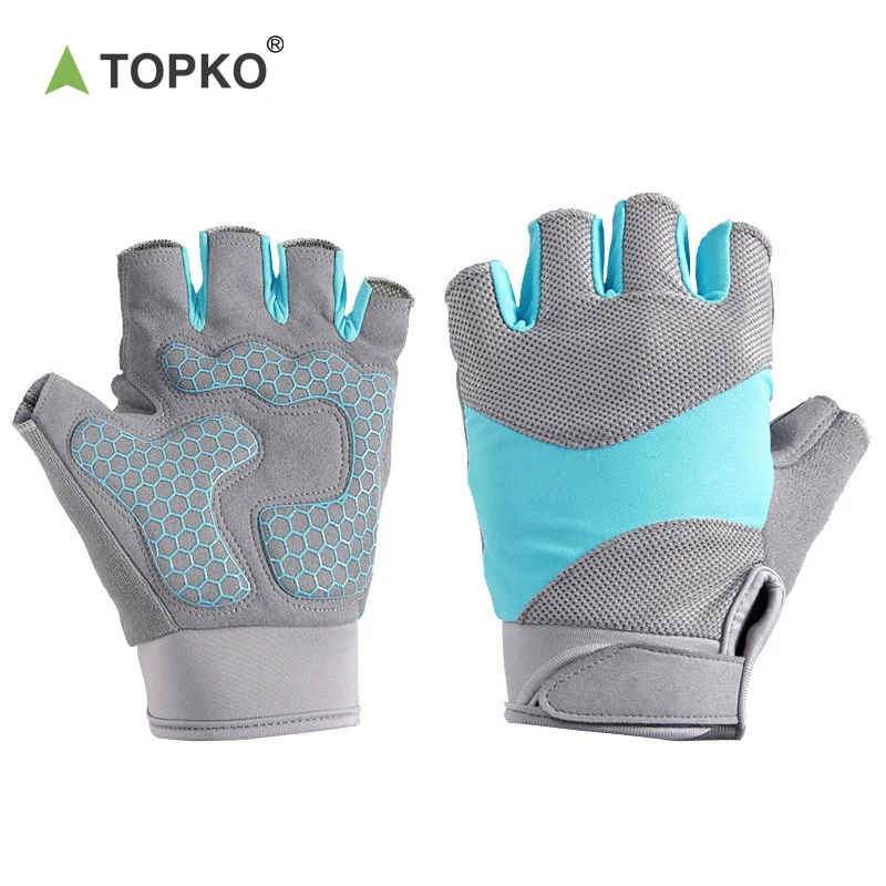 TOPKO Customized Logo Gloves For Gym Men Women Available Workout Fitness Gym Gloves