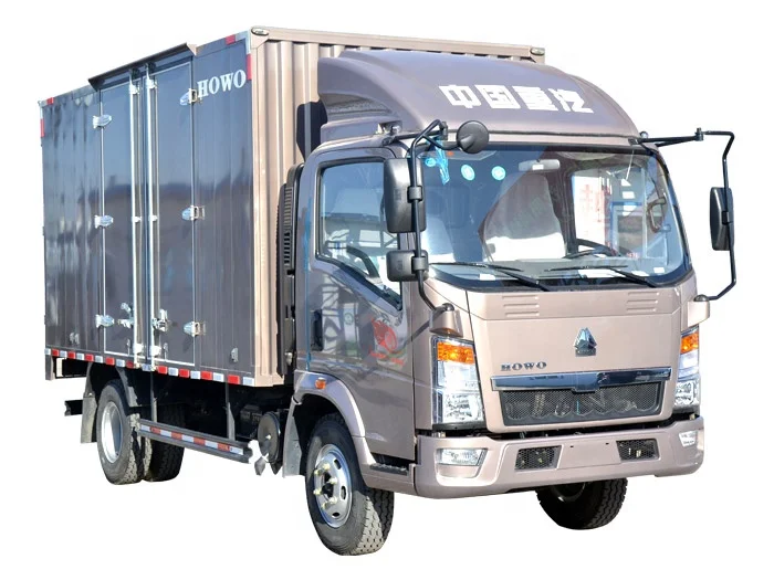 Sino truck HOWO 3Ton light cargo truck box truck for sale