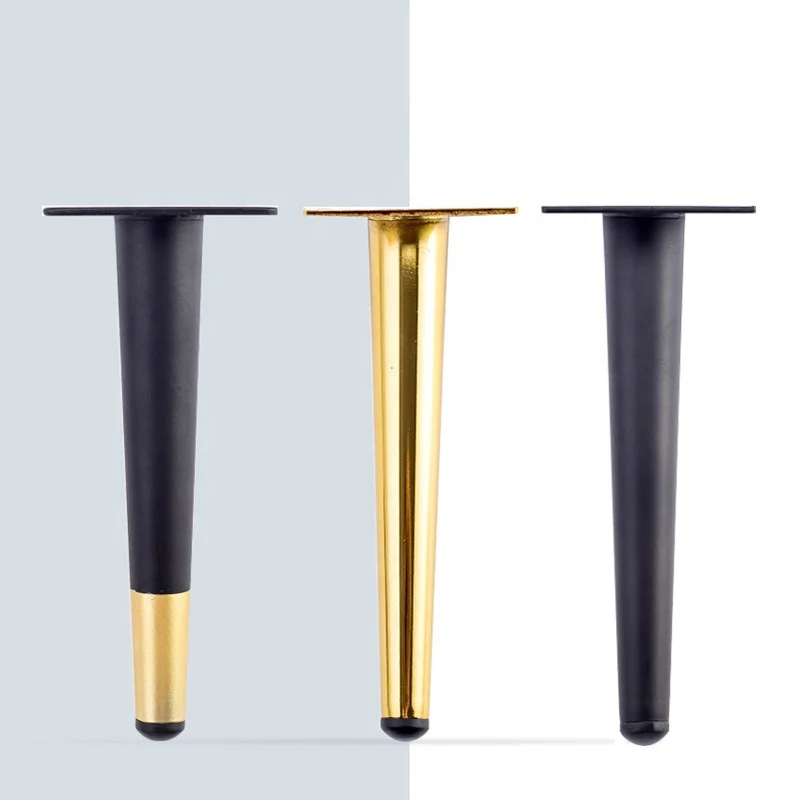 Metal Black Gold Furniture Hardware Round Sofa Chair Base Iron Modern Table and Sofa Hardware Suppliers in Qingdao Bubble Bag