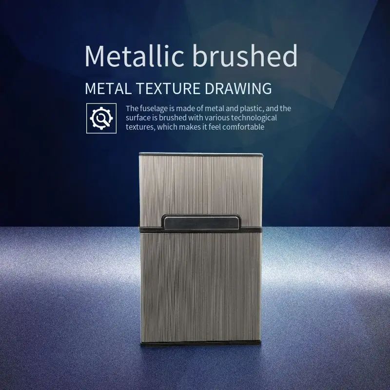  Cigarette Case Metal Soft Hard Cases 20 Creative Alunminu Alloy Box Ultra-thin Men Portable