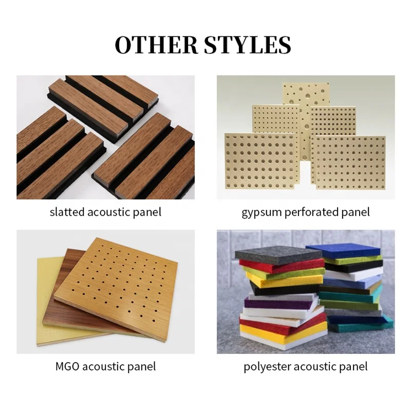 Acoustic Sound Panels Manufacturer Slat Soundproof Panel Slatted Wood Wall Panel Veneer