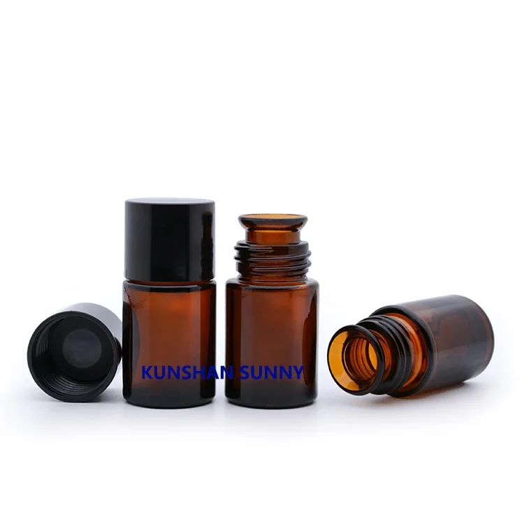 hot 1OZ Brown Flavor fragrance bottle Amber Bell Mouth Glass Bottle Of 30ml