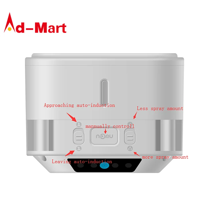 
360ml Automatic Liquid Spray Dispenser infrared induction Hydroalcoholic Hand Disinfection Machine Touchless Sanitizer 