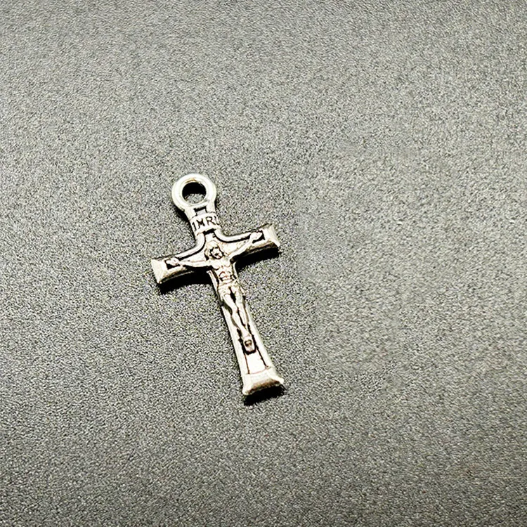KOMI Anti Silver Zinc Alloy Jerusalem Jesus Cross Pendant for Jewelry Necklace Bracelet Accessories
