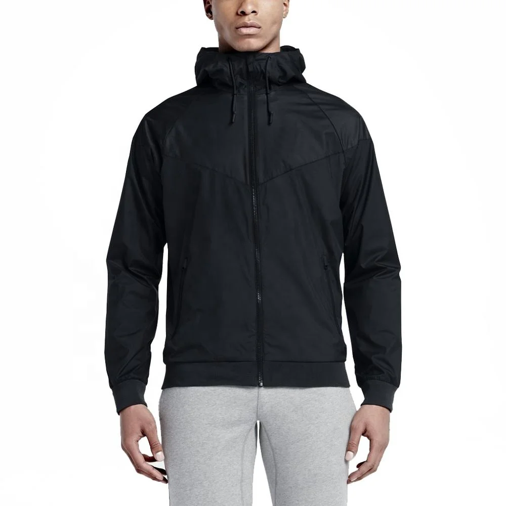 Hot Sale 2023 New Design Cheap Nylon Rain Proof Jacket Hooded Men Windbreaker Jacket