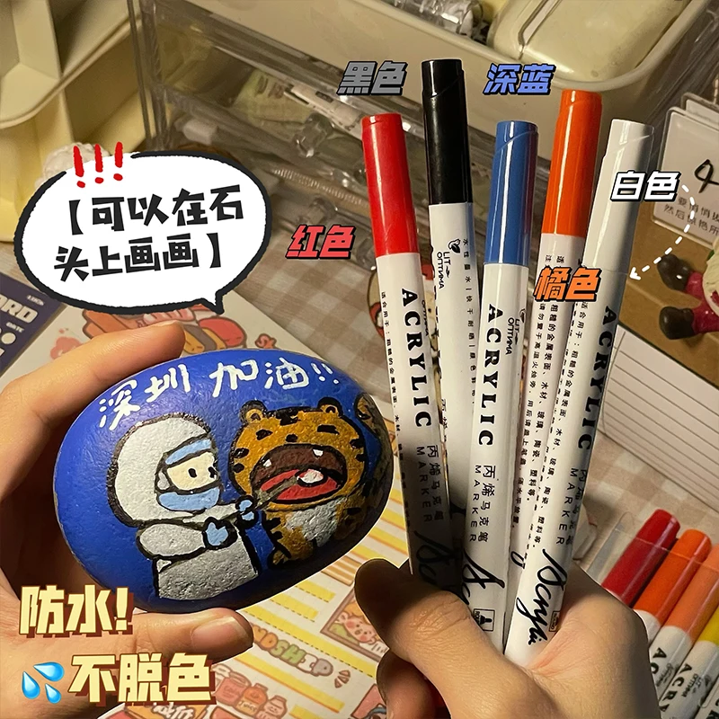 12 color set small paper mate felt tip marker pens flair marker pens medium marker set of acrylic paint pens
