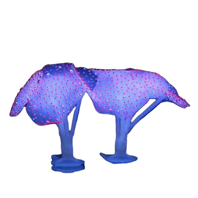 
Fish tank landscaping aquarium fluorescent luminous coral 