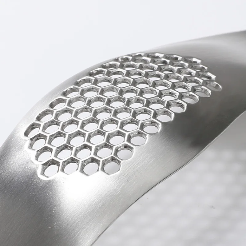 New arrival full stainless steel garlic rolling press for home kitchen