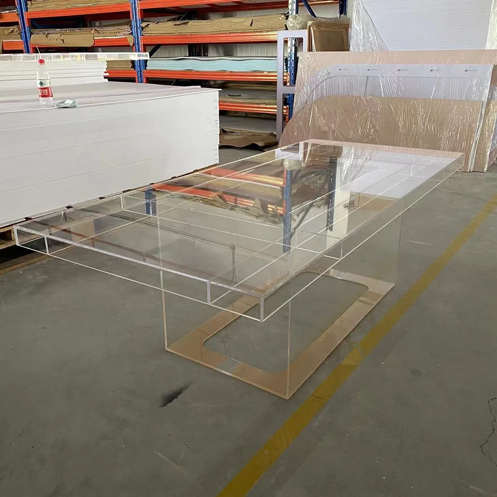 Banquet Antique Door Style Acrylic Coffee Table For Weddings Mirror Table