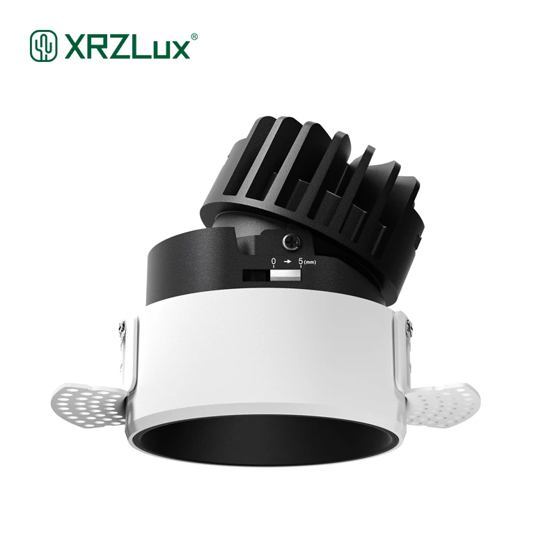 XRZLux Recessed Led Downlight Anti-glare 8W 10W COB Ceiling LED Spotlight High CRI98 Embedded Ceiling Lamps Residential Lighting