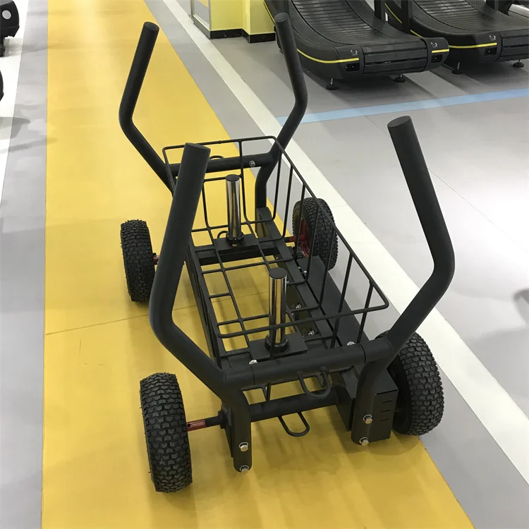Customer Color crossfit Strong Wheels weight pullfitness push sled with CE certificate