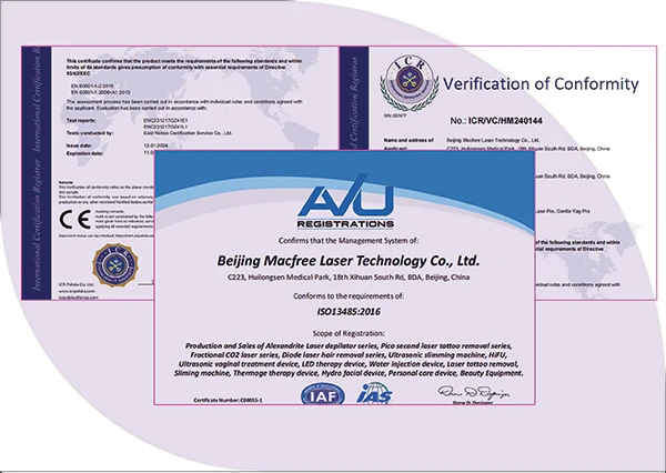 Distance gauge laser hair removal Alexandrite laser hair removal machine price