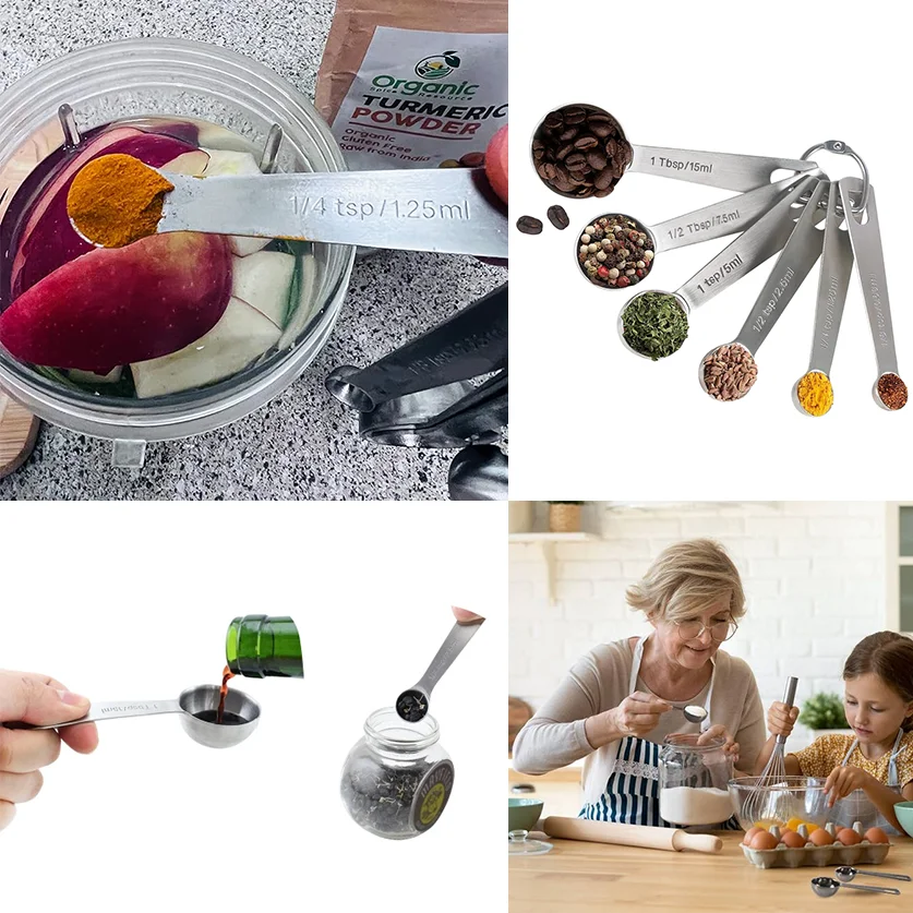 Набор мерных ложек из нержавеющей стали