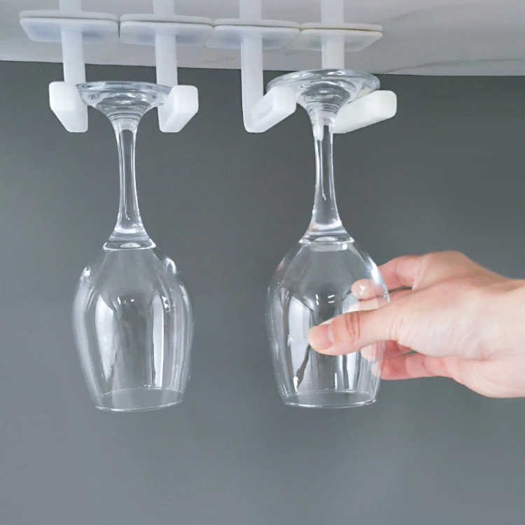 WELLFLYER Wall Hooks Transparent Reusable Seamless Hooks,Waterproof and Oilproof,Bathroom Kitchen Heavy Duty Self Adhesive Hooks