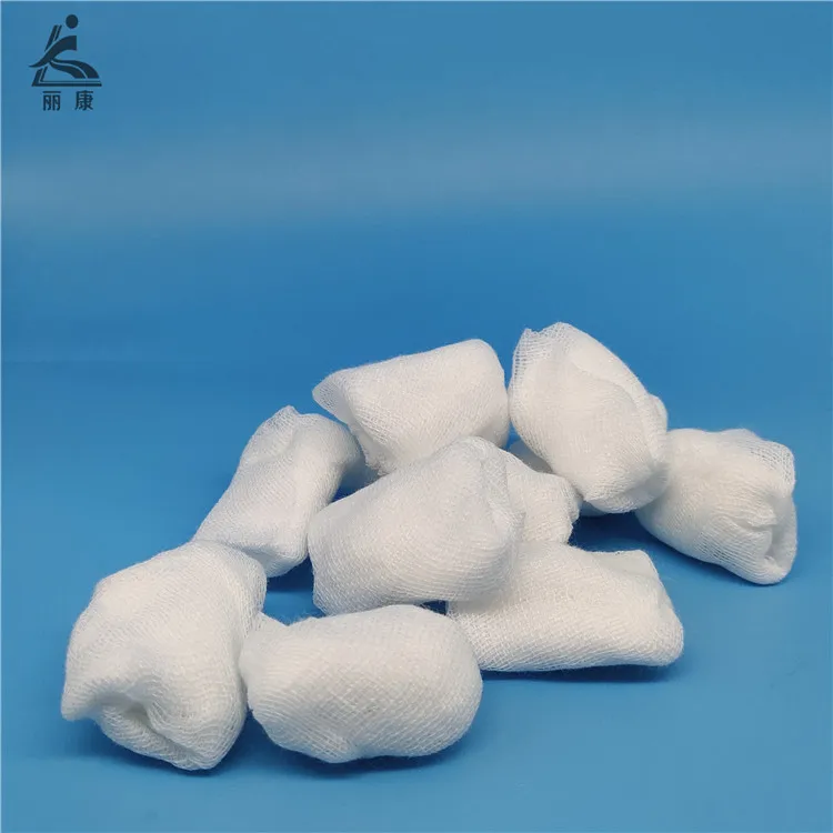 Gauze Balls Flat Gauze Balls Medical Disposable Surgical Use Highly Absorbent Gauze 100% Cotton Wound Care Wound Dressing