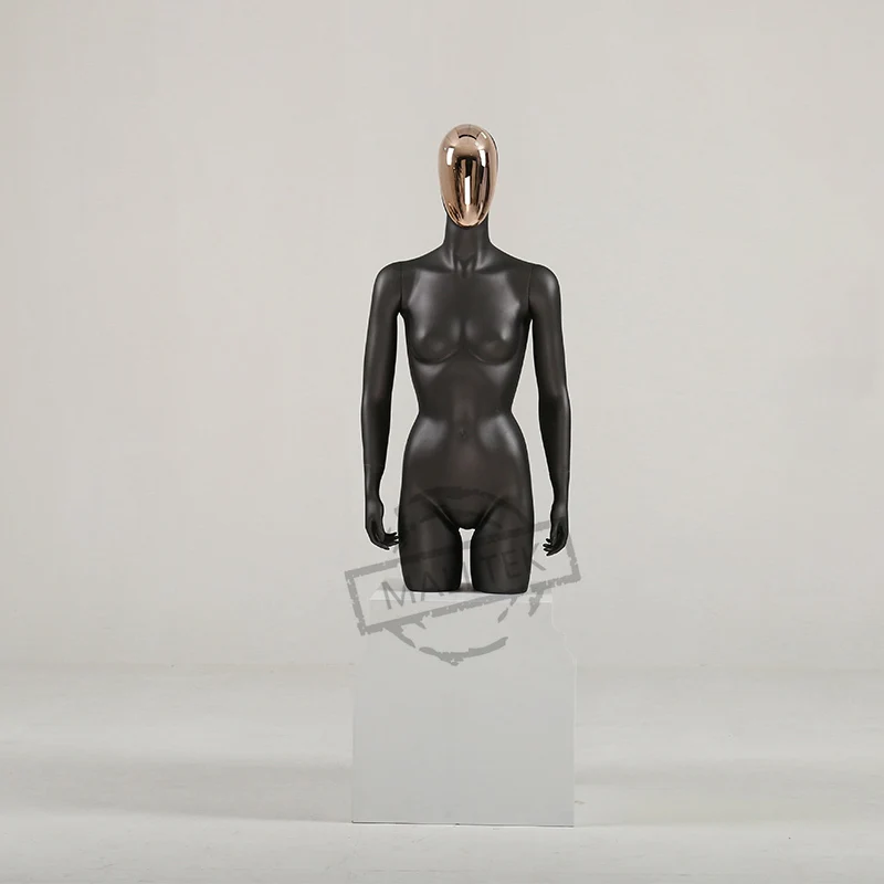 Fashion Electroplated face fiberglass Female Mannequin Full-Body Model