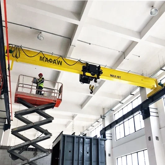 Top Selling Steel Structure Workshop Euro Design electric Crane 3 ton 5 ton 10T 15T Single Overhead Travelling Bridge Crane
