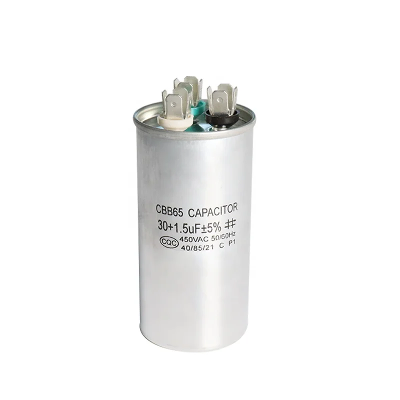 Air Conditioner High Insulation Resistance CBB65 Dual Run Capacitor