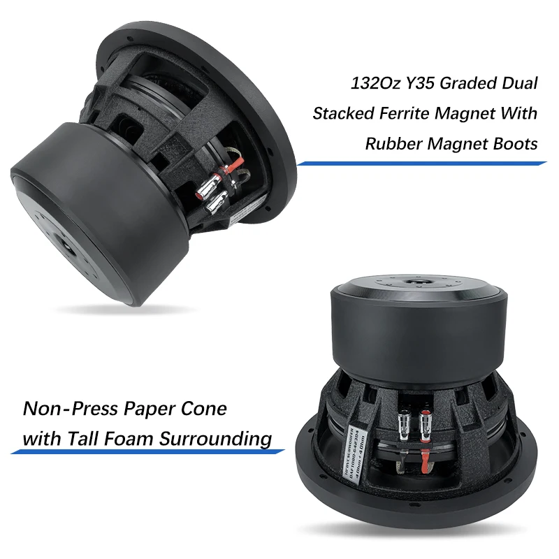 Zeming Audio JZ-102 10 inch Car Subwoofer 2000W Max Power Dual 4 Ohm Sub woofer Car Audio Subwoofer