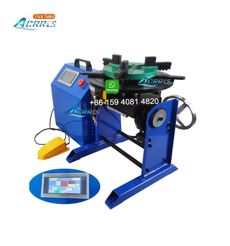 CNC Welding Positioner 200KG 100KG Welding Rotary Turntable with Touch Screen Controller 220V 110V