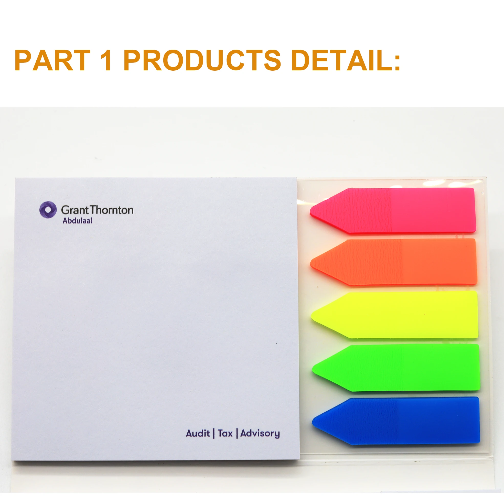 Promotional Custom logo stationery sticky note and notepad and kawaii sticky notepad memo pad with sticky tabs