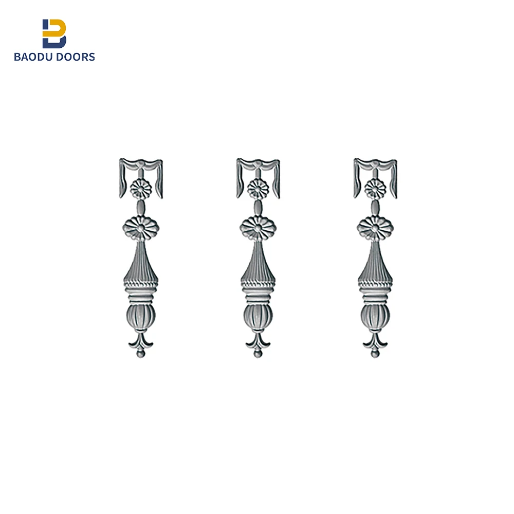 Baodu European Luxury Metal Railing Outdoor Stairs Designs In Iron,Wrought Iron Stair Railing