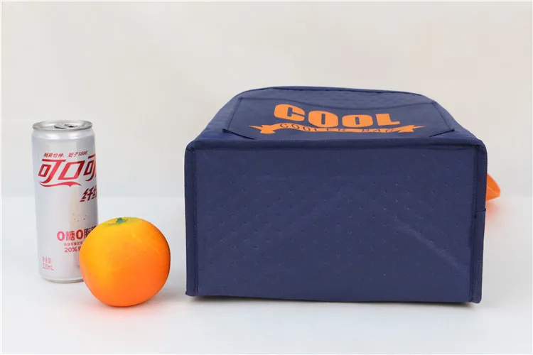 New Non woven Aluminium Foil Thermal Waterproof Customized Cooler Lunch Reusable Travel Picnic Cooler Bag