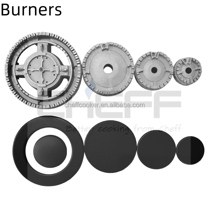 Modern Kitchen Stainless Steel Gas Stove Built-in Hob CookTop LP 5 Burner Gas Stove With Copper Burner Chinese