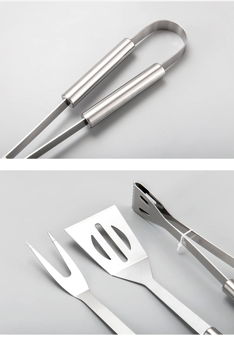 Custom Wholesale Stainless Steel Portable Multifunctional Camping Kitchen Bbq Tools Set Utensils Outdoor Barbecue