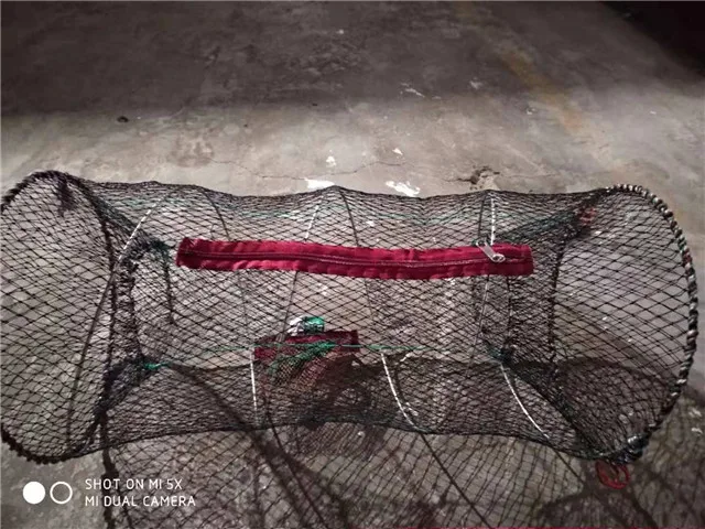 
Folding stainless steel frame best fish crayfish prawn fishing trap 