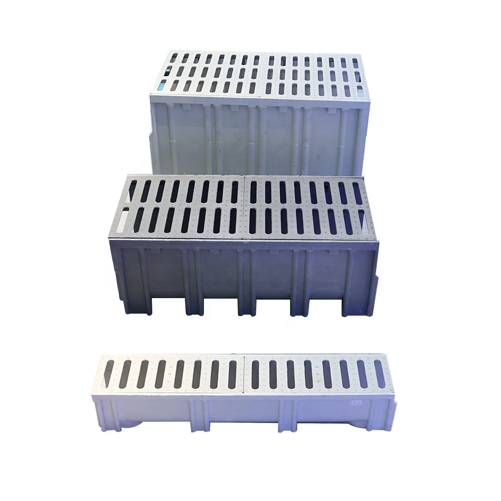 Factory Direct HDPE SMC Drainage Ditch Resin Plastic U-shaped Linear Drainage Ditch