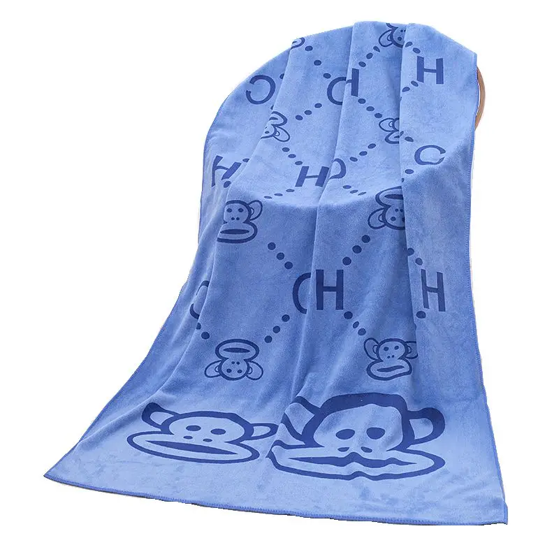 Soft Bath Towel cartoon Print Children Bath Towel Microfiber Baby Bath Towels