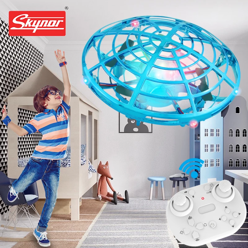 2022 newest remote control shine aircraft 2.4G remote controlled small ufo with colorful LED lights flying rc toy mini rc dron
