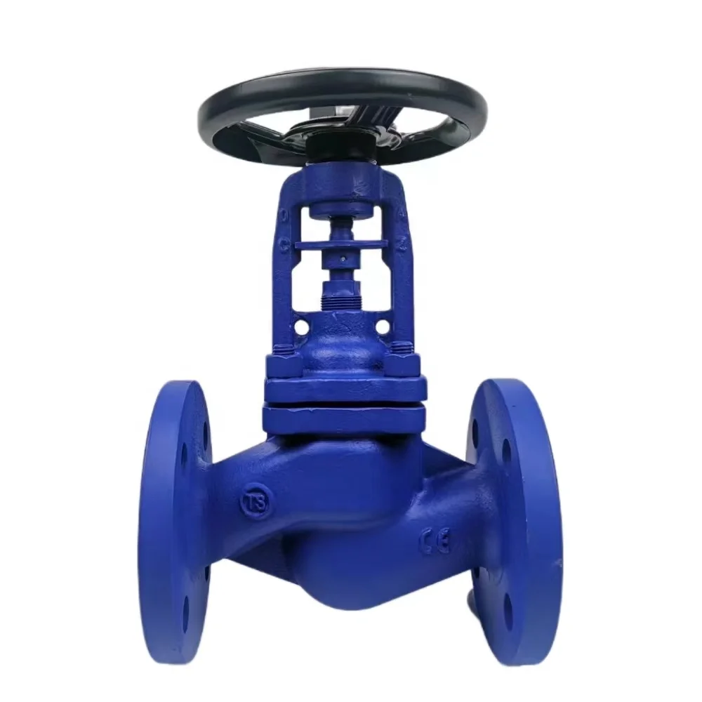 DIN WJ41H-16/25Cfor Steam Piping at High Temperature High Quality Manual Flanged Bellows Seal Globe Valve Bellows Stop Valves