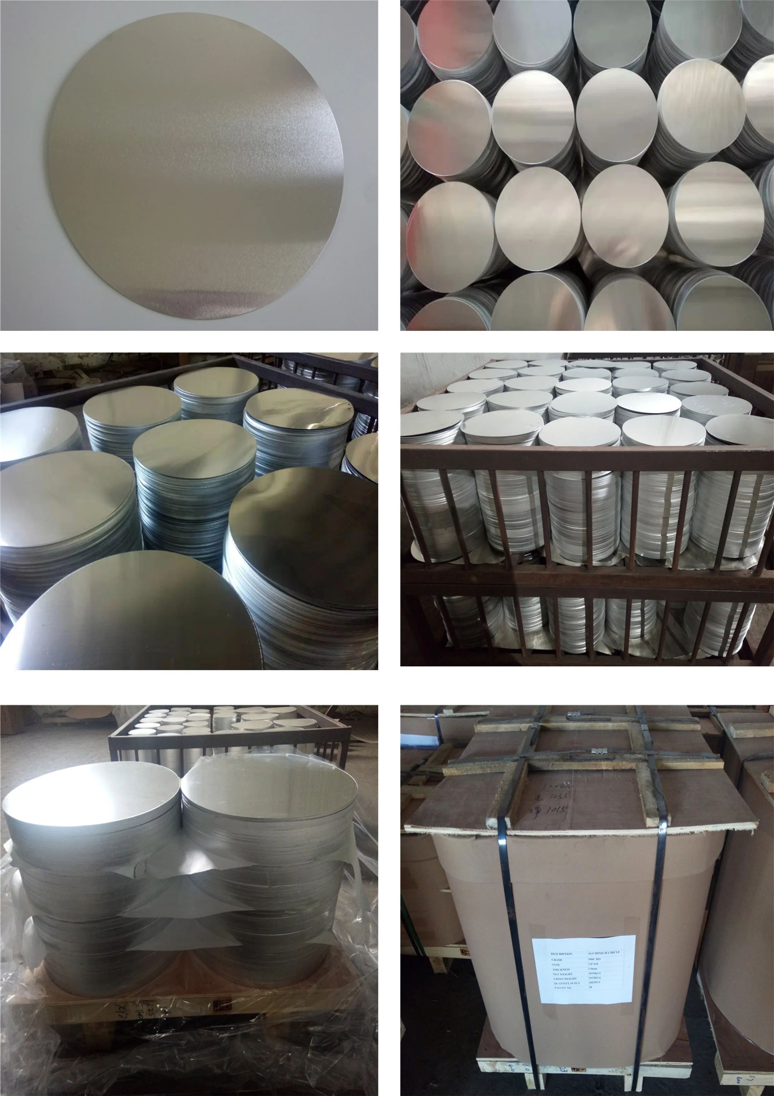 
CC &DC material 1060 1050 3003 8011 5052 aluminium aluminum circle cookware light cover pan oil container 